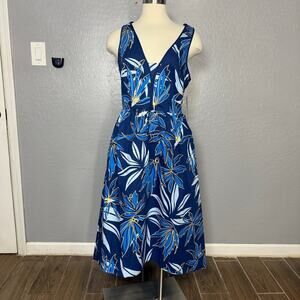 Maggy London MIDI Dress, Blue, 4